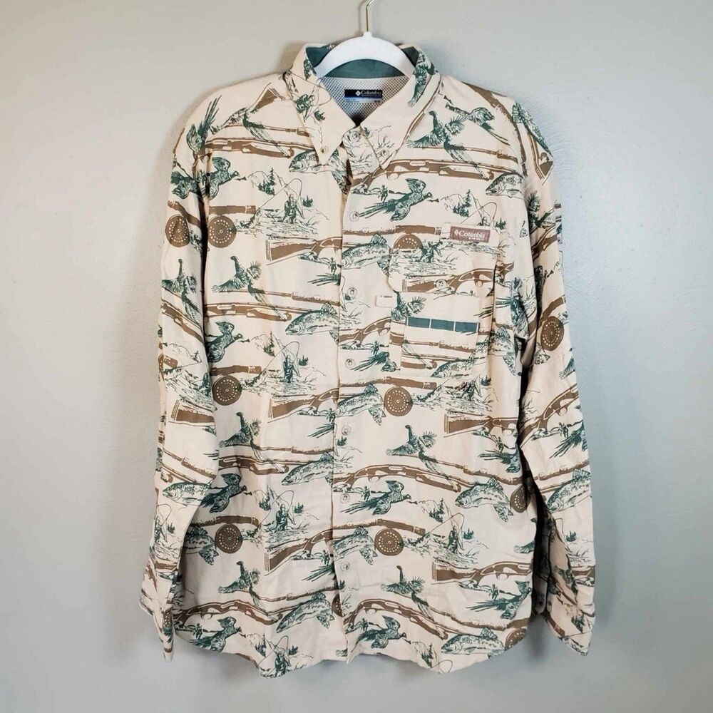 Columbia PHG Flannel Fishing/Hunting Shirt 2XL